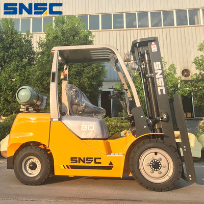 3m تا 7m Reach SNSC LPG Gas Forklift 3 تن LPG Counterbalance Forklift (فورتکلیپ ضد توازن)