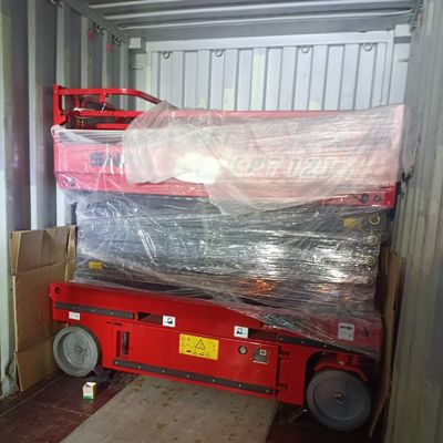 پلت فرم کار OEM قیچی بلند 1T - 5T بار برقی قیچی پلت فرم