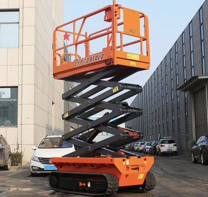 6m 8m 10m خودران قیچی برقی بلندکن پلت فرم کاری هوایی 230kg بار