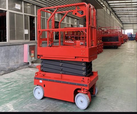 6m 8m 10m خودران قیچی برقی بلندکن پلت فرم کاری هوایی 230kg بار
